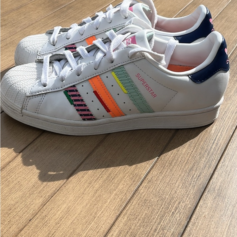 Adidas White and Orange Sneakers for Everyday Comfort